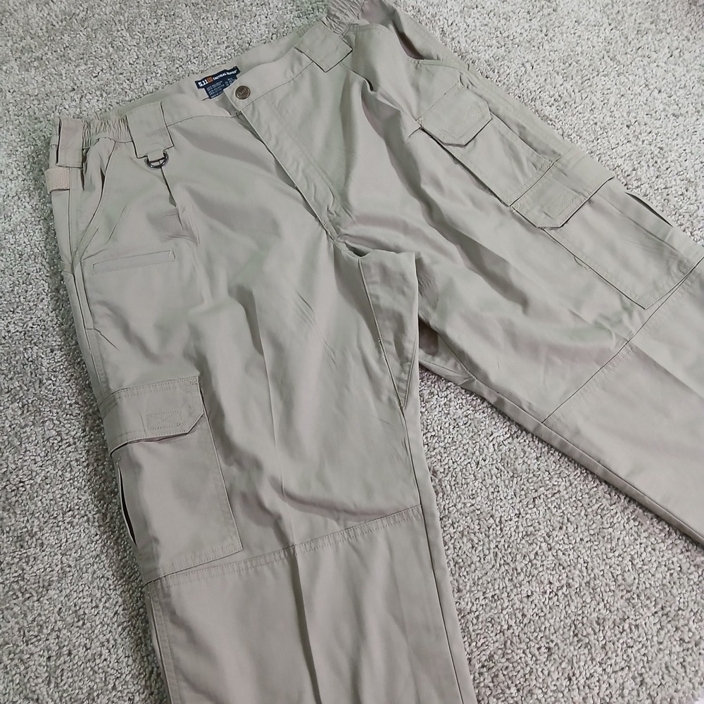 5.11 Tactical Series TDU Cargo Pants Mens 36x34 Khaki Ripstop